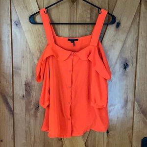 Orange top, bought at boutique!